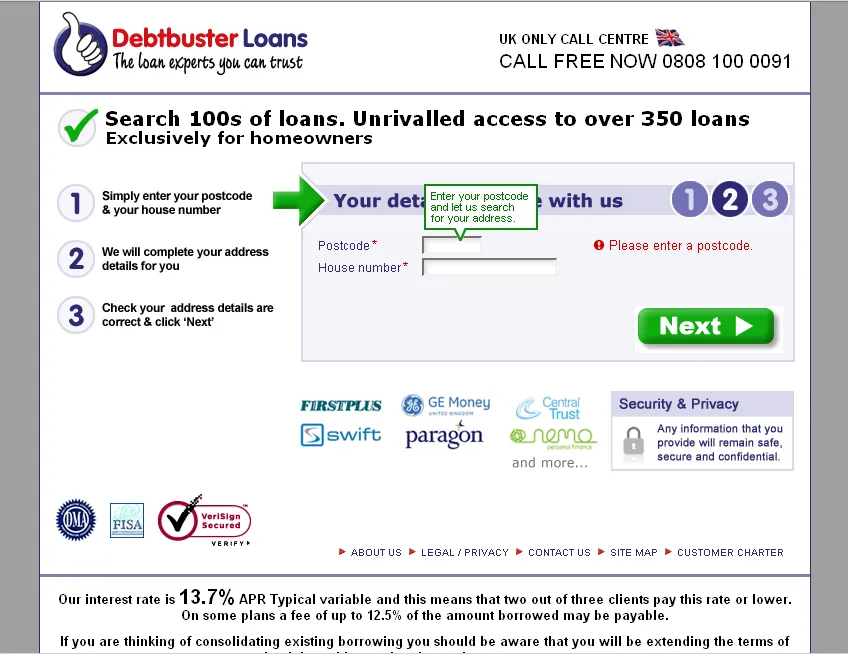 debtbusterloans-postcode-search