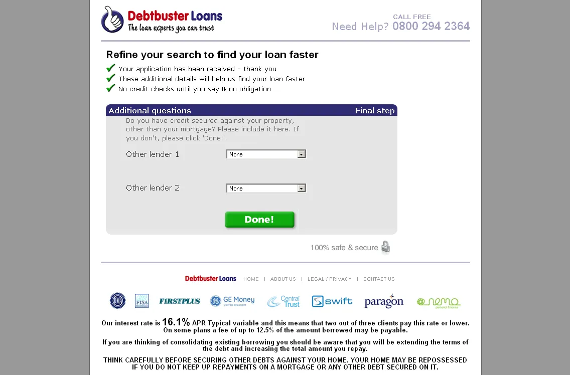 debtbusterloans-landing-page-optimization-page 7