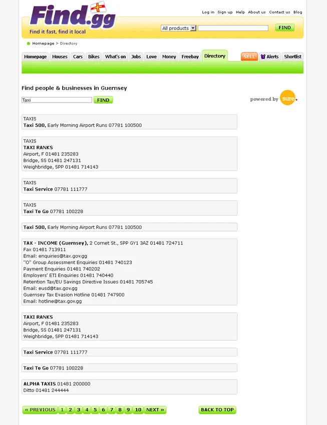 Guernsey Telephone Directory