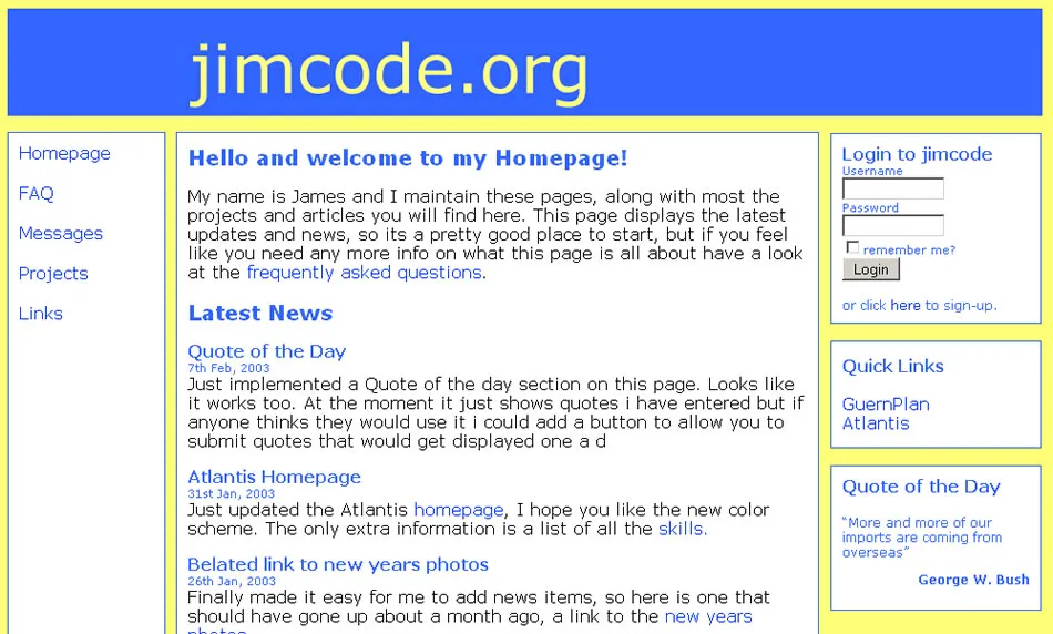 Yellow added in 2003
