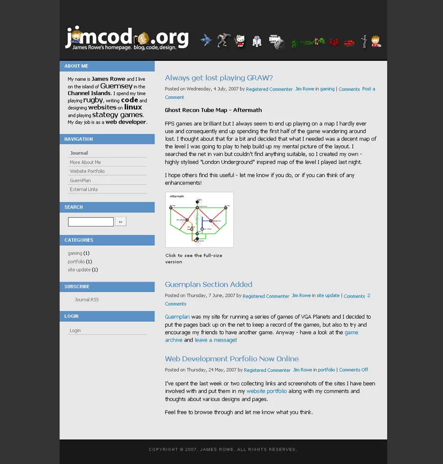Finally an organised design in a CMS in 2007