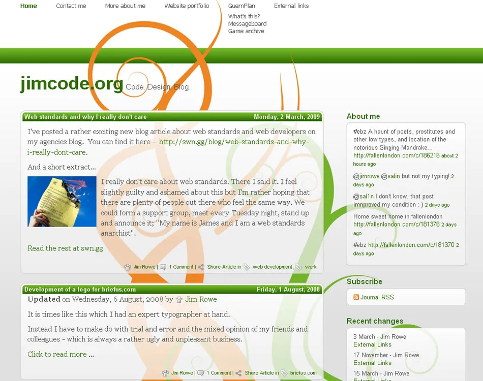 A very custom design in 2008